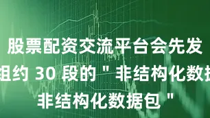 股票配资交流平台会先发送一组约 30 段的＂非结构化数据包＂